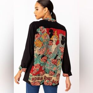 Vintage Carole Little Moulin Rouge French Jacket size 4